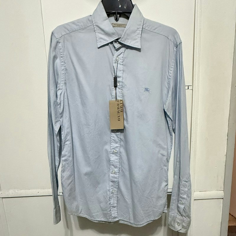 Burberry Brit Long Sleeve Button Down Shirt Light Blue