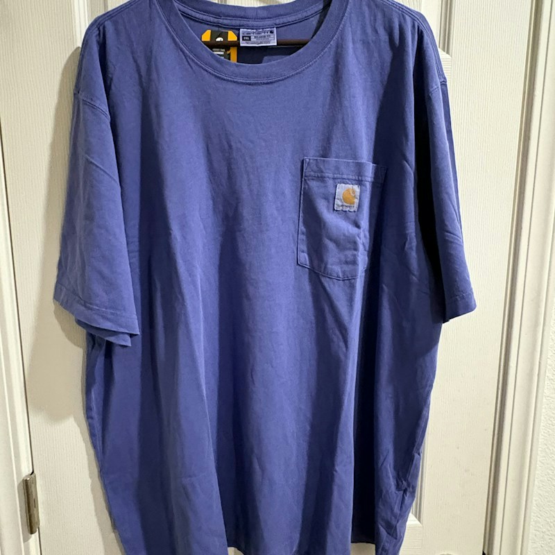 Carhartt Relaxed Fit Short-Sleeve Pocket T-Shirt Blue