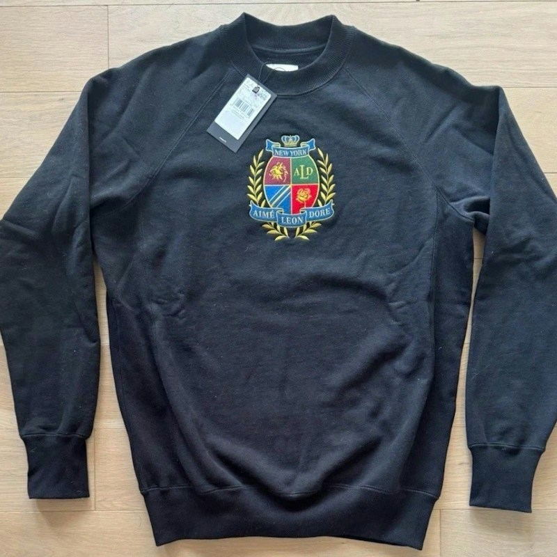Aimé Leon Dore Crest Crewneck Black