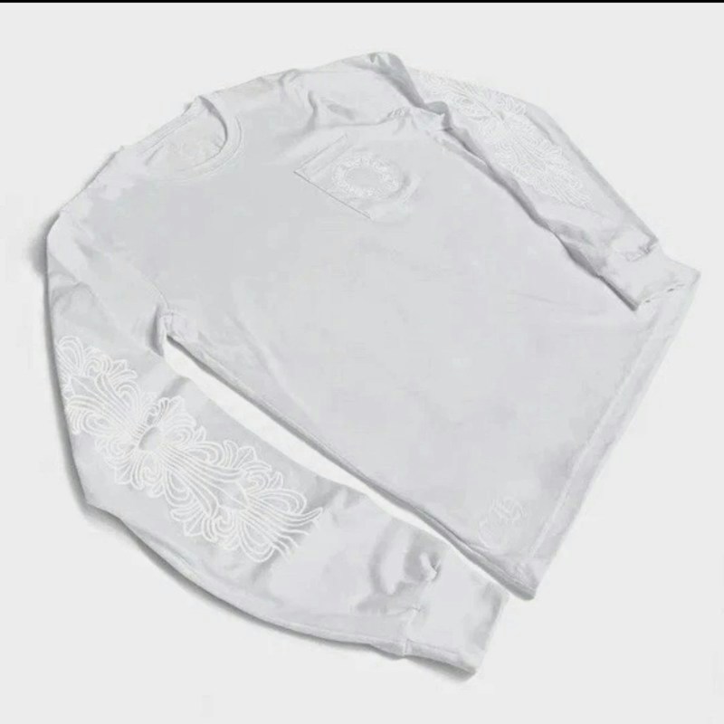 Chrome Hearts Cross Sleeve Long Sleeve T-Shirt White