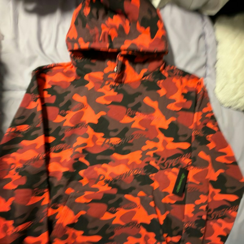 Psychworld Camo Hoodie Red