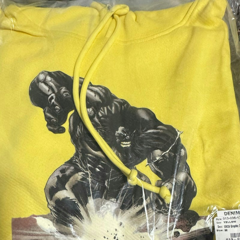 Denim Tears SRCA Graphic 3 Hoodie Yellow