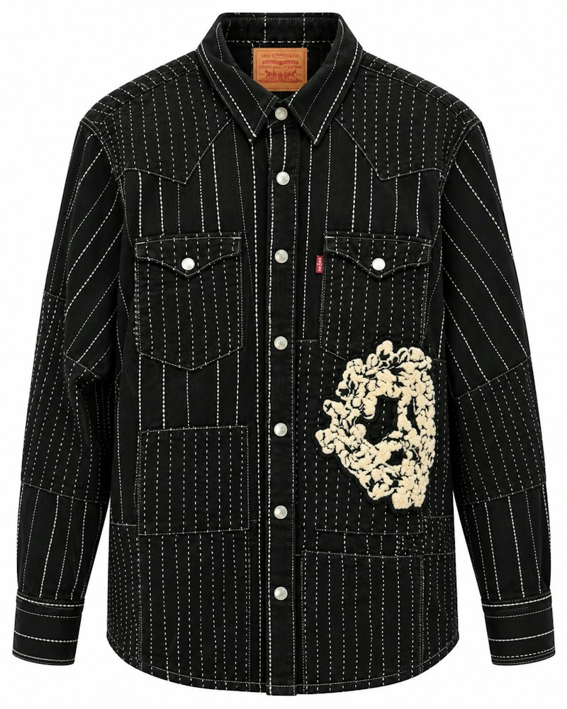 Denim Tears x Levi's Western Shirt Black Embroidered Patch