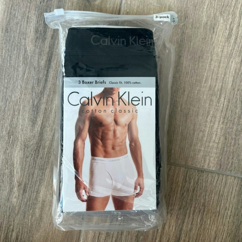 Calvin Klein Cotton Classic 3-Pack Boxer Briefs Black