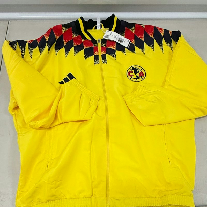 Adidas Club America Track Top Impact Yellow