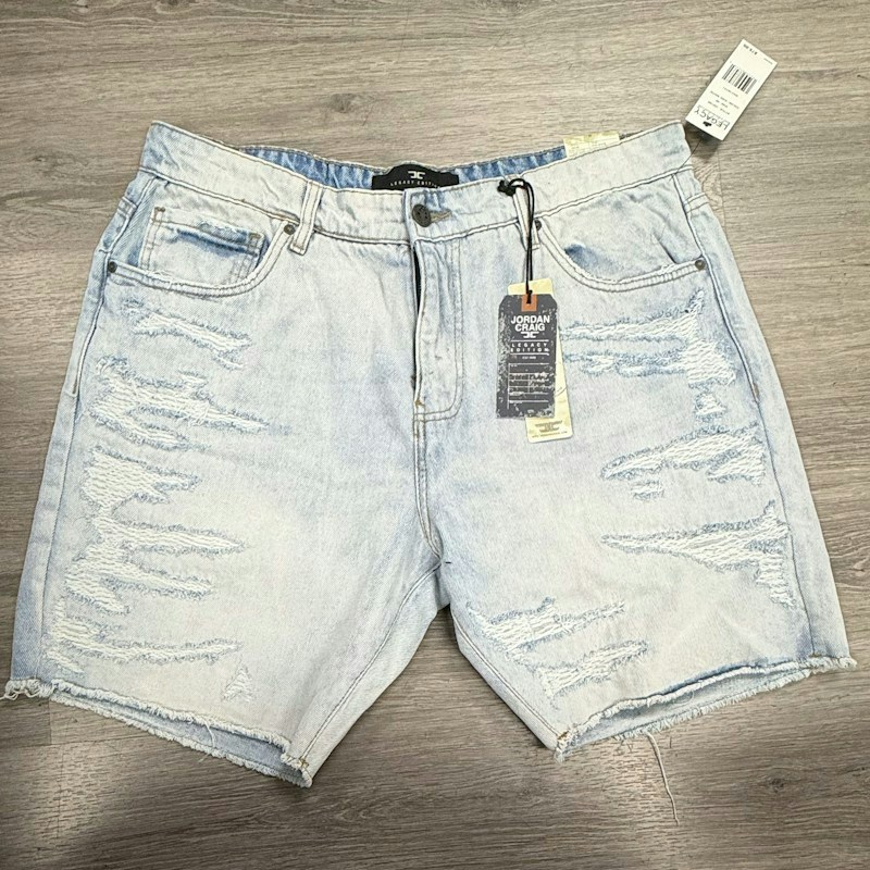 Jordan Craig Denim Shorts Light Blue
