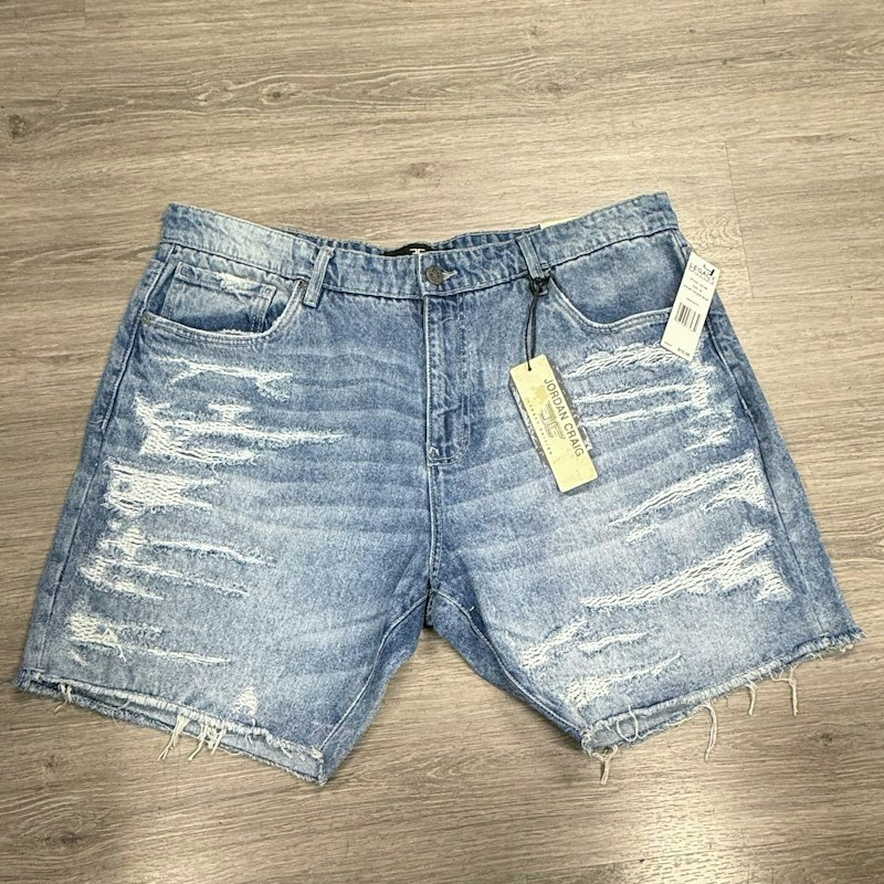 Jordan Craig Denim Shorts Blue