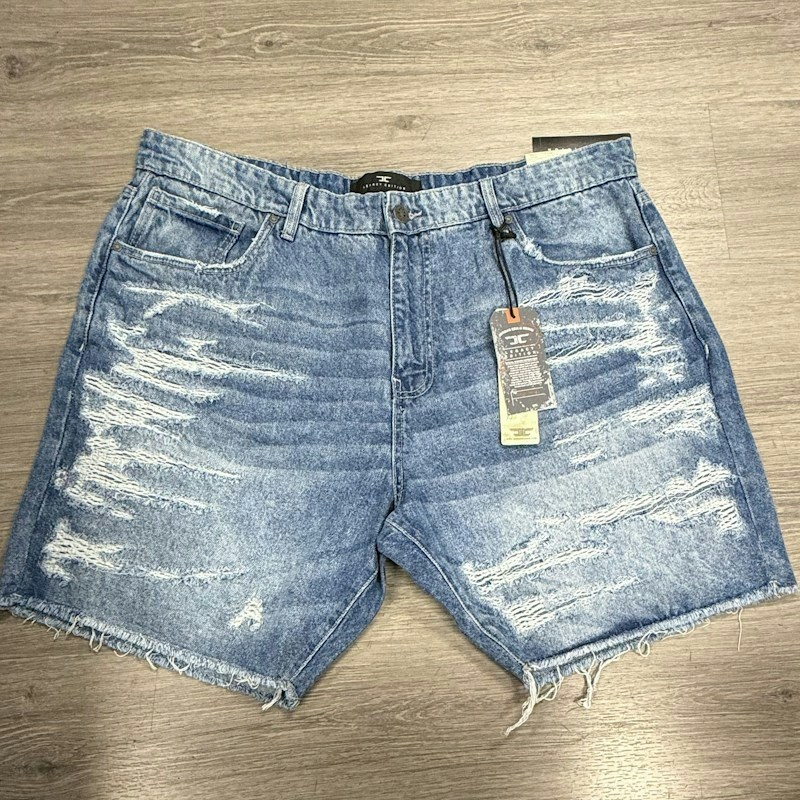 Legacy Division Distressed Denim Shorts Blue
