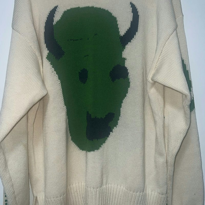 Dior x Cactus Jack Oversized Knit Sweater Ecru
