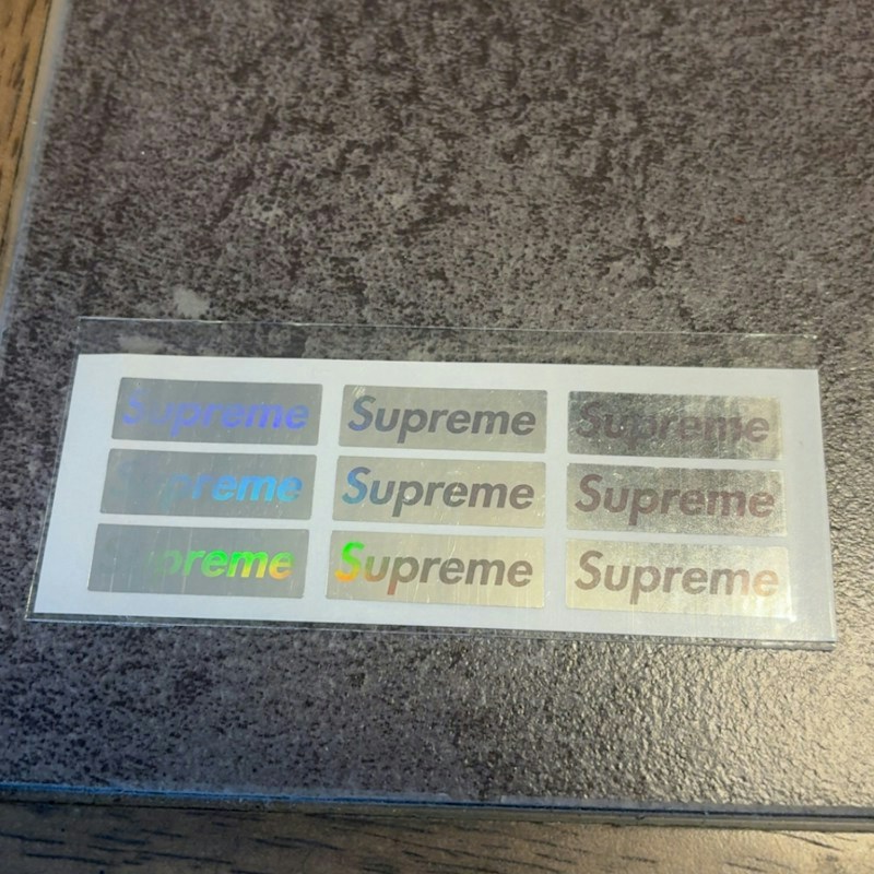 Supreme Holographic Mini Monogram Stickers