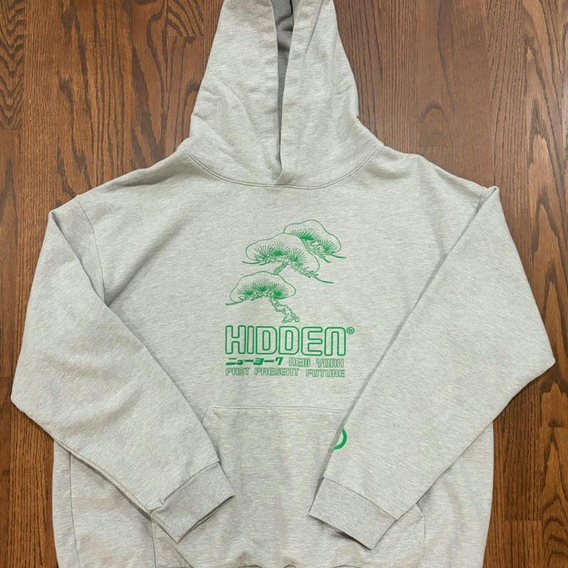Hidden New York Past Present Future Hoodie Heather Grey