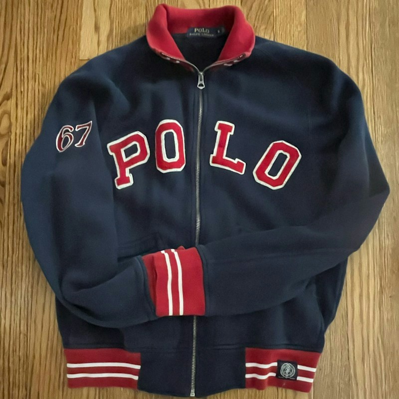 Polo Ralph Lauren Full-Zip Jacket Navy Red