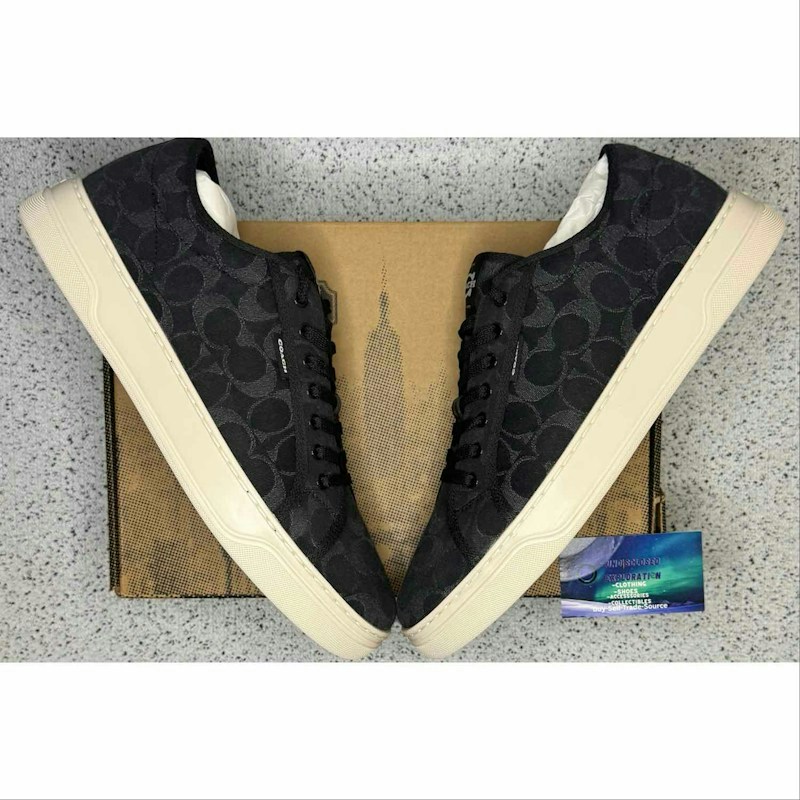 Coach Signature Low Top Sneaker Black