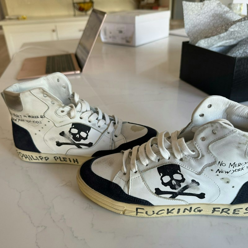 Philipp Plein High-Top Sneaker White Black