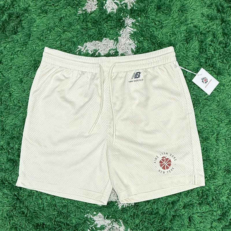 Aimé Leon Dore x New Balance Mesh Basketball Shorts Off White