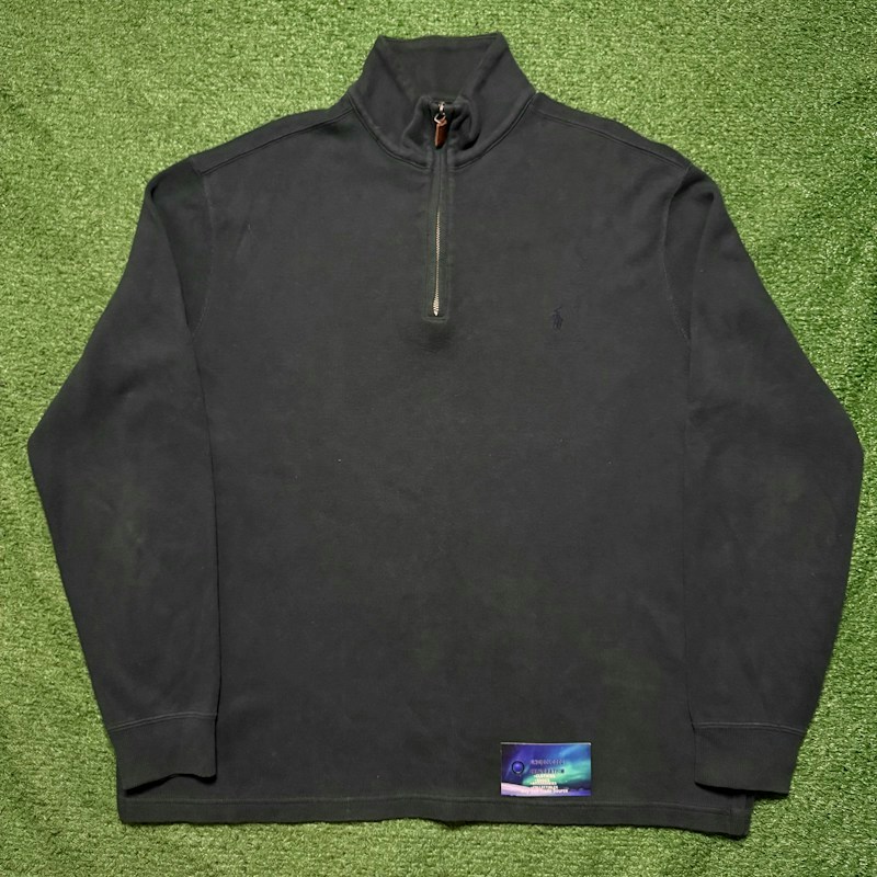 Vintage Polo Ralph Lauren Quarter-Zip Pullover Dark Green