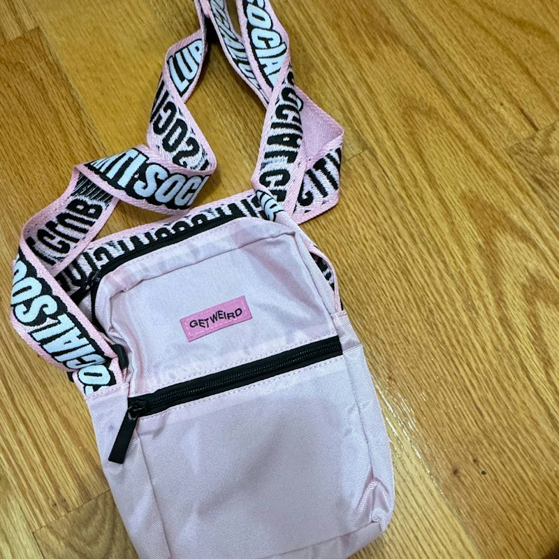 Anti Social Social Club Get Weird Side Bag Pink