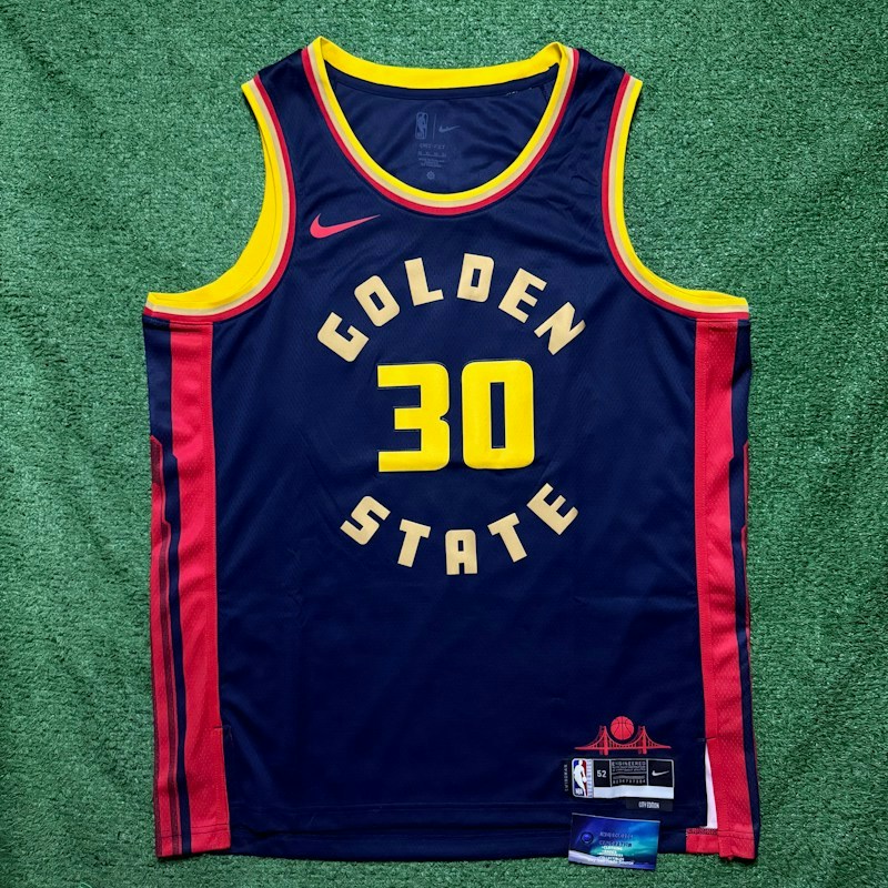 Nike Golden State Warriors Stephen Curry City Edition Jersey Blue