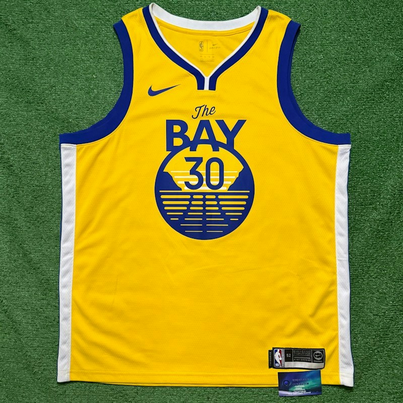 Nike Golden State Warriors Stephen Curry The Bay Swingman Jersey Yellow