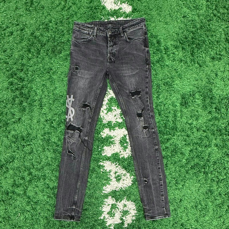 Ksubi Distressed Denim Jeans Black
