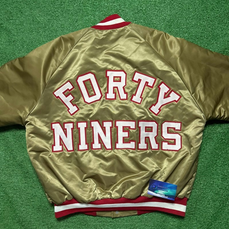 Vintage Chalk Line San Francisco 49ers Satin Starter Jacket Gold