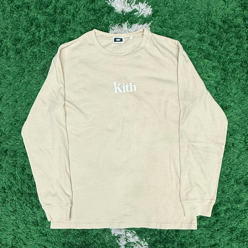 Kith Long Sleeve T-Shirt Beige