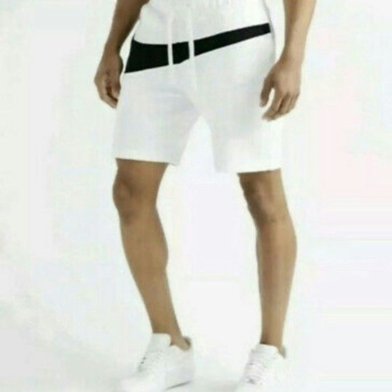 Nike Big Swoosh Fleece Shorts White Black