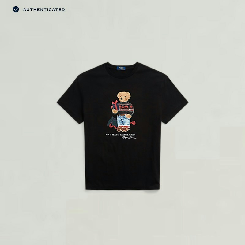 Polo Ralph Lauren Polo Bear Cotton T-Shirt Black