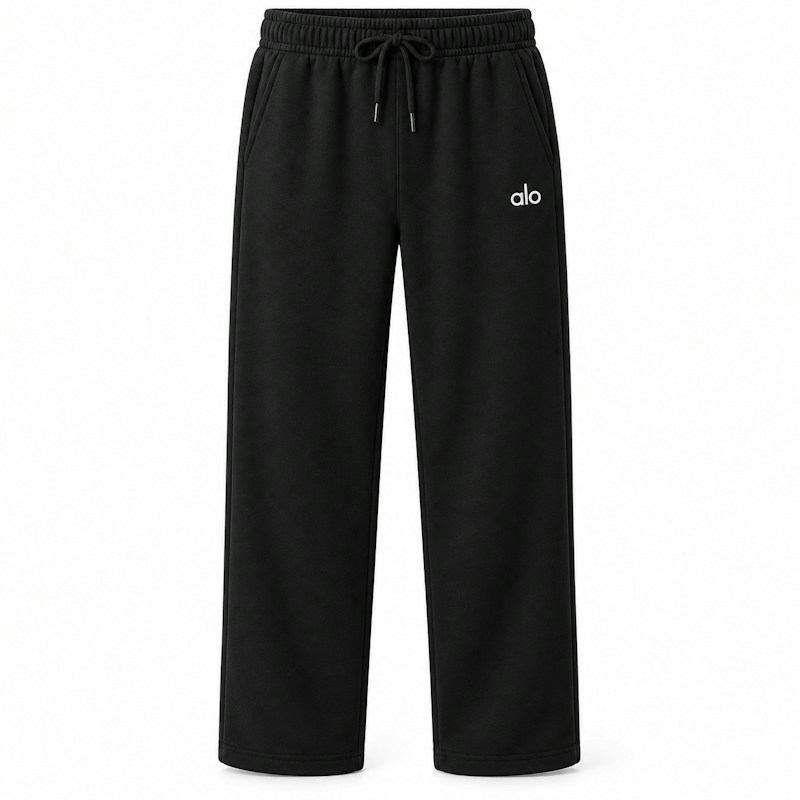 Alo Yoga Straight Leg Sweatpants Black