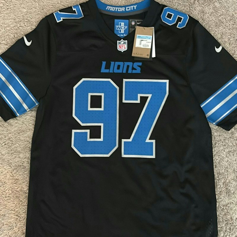 Nike Detroit Lions Aidan Hutchinson 97 Jersey Black