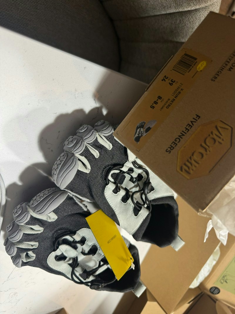 Vibram FiveFingers V-Run Retro Black Grey