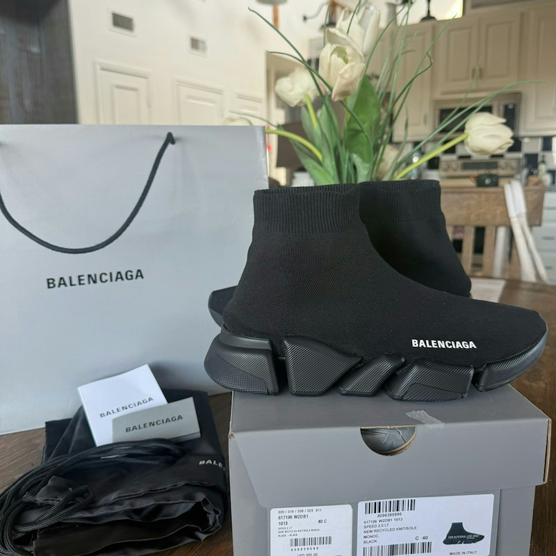 Balenciaga Speed 2.0 LT Monoc Black
