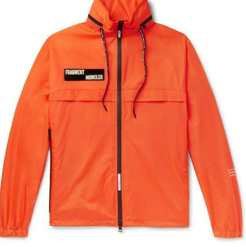 Moncler Fragment Hooded Jacket Orange