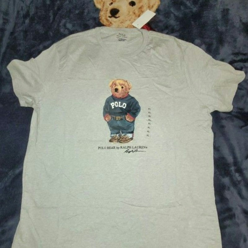 Ralph Lauren Polo Bear T-Shirt Grey Heather