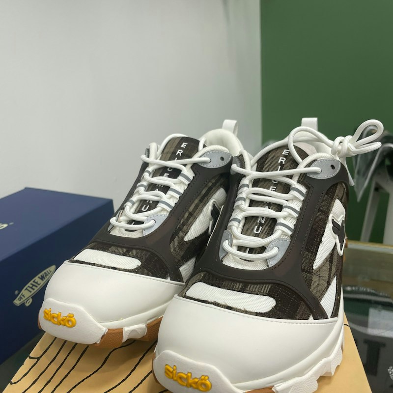 Sicko Sneaker Brown Plaid Friends and Family