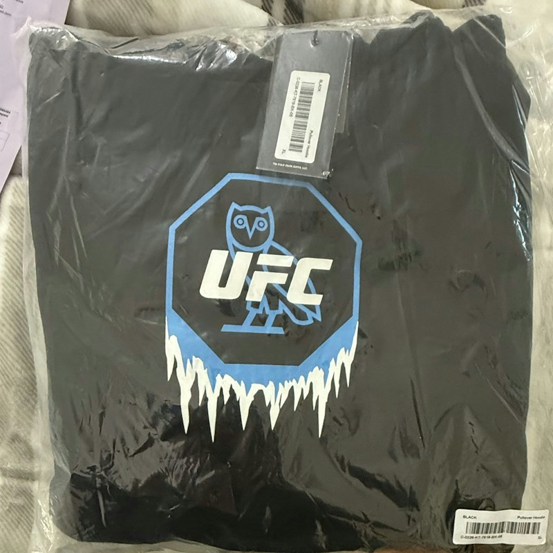 OVO x UFC Pullover Hoodie Black