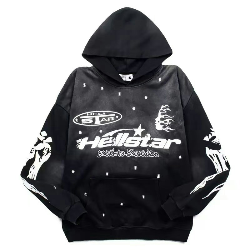 Hellstar Hooded Sweatshirt Black