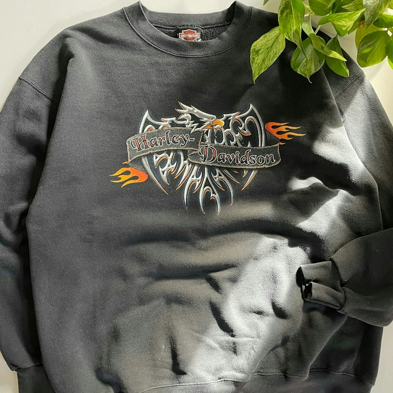 2000 Harley-Davidson Hangtown Placerville CA Sweatshirt Black