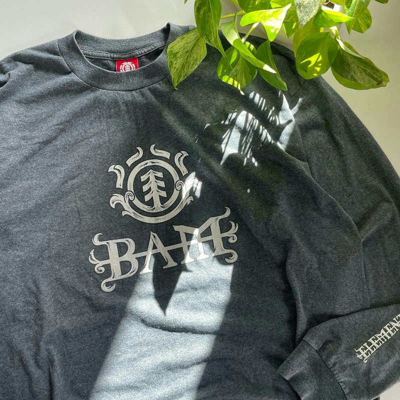 Y2K Element Long Sleeve T-Shirt Charcoal