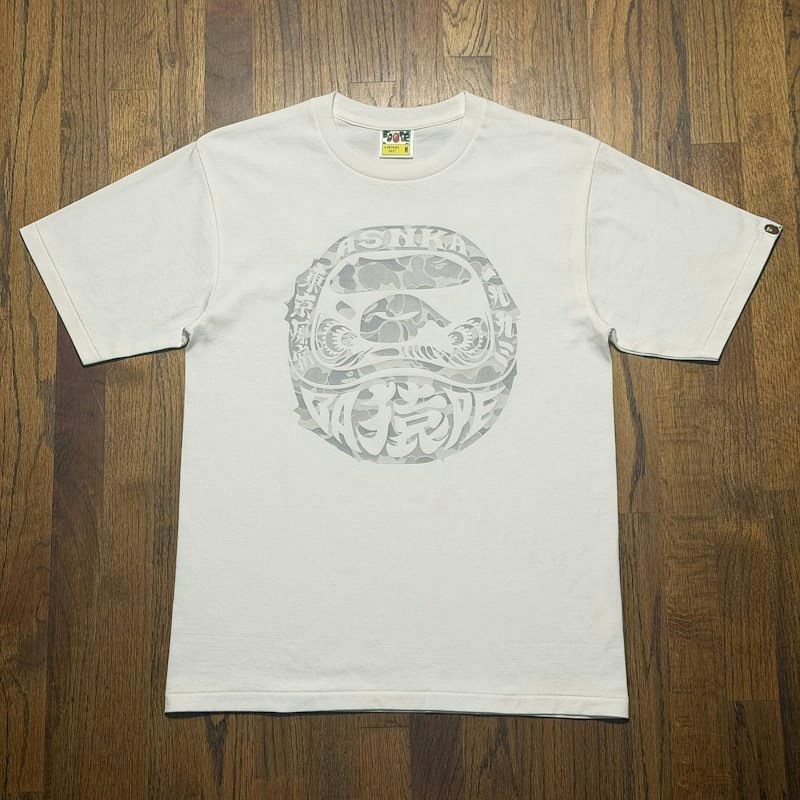 BAPE Harajuku Exclusive Daruma Tee White