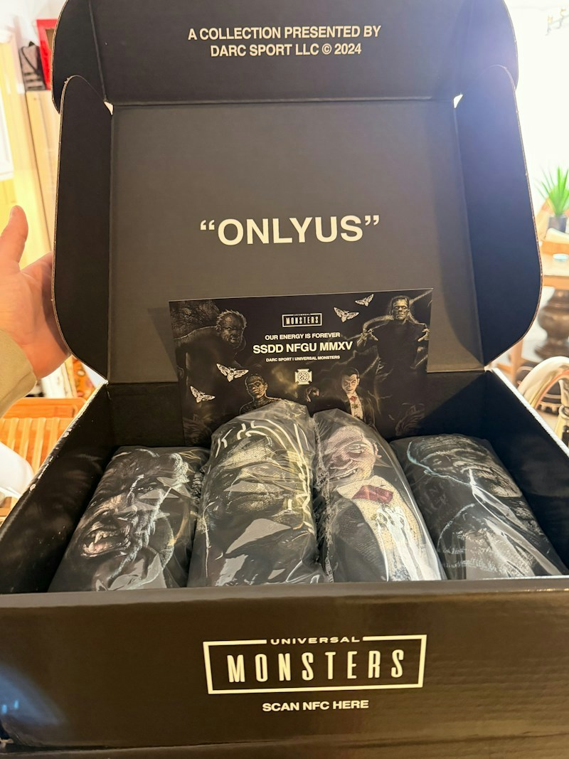 Darc Sport Universal Monsters Tee Box Set Black