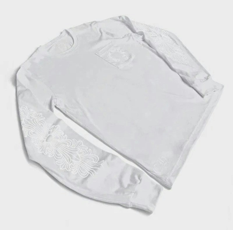 Chrome Hearts Cross Pocket Long Sleeve T-Shirt White