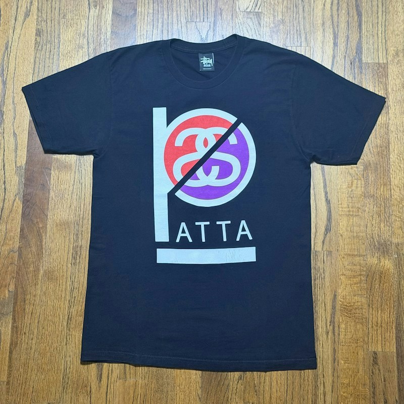 Stüssy x Patta 10th Anniversary Tee Black