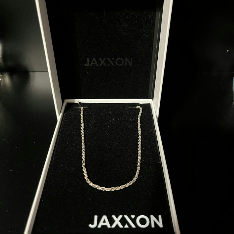 Jaxxon Rope Chain Necklace Silver