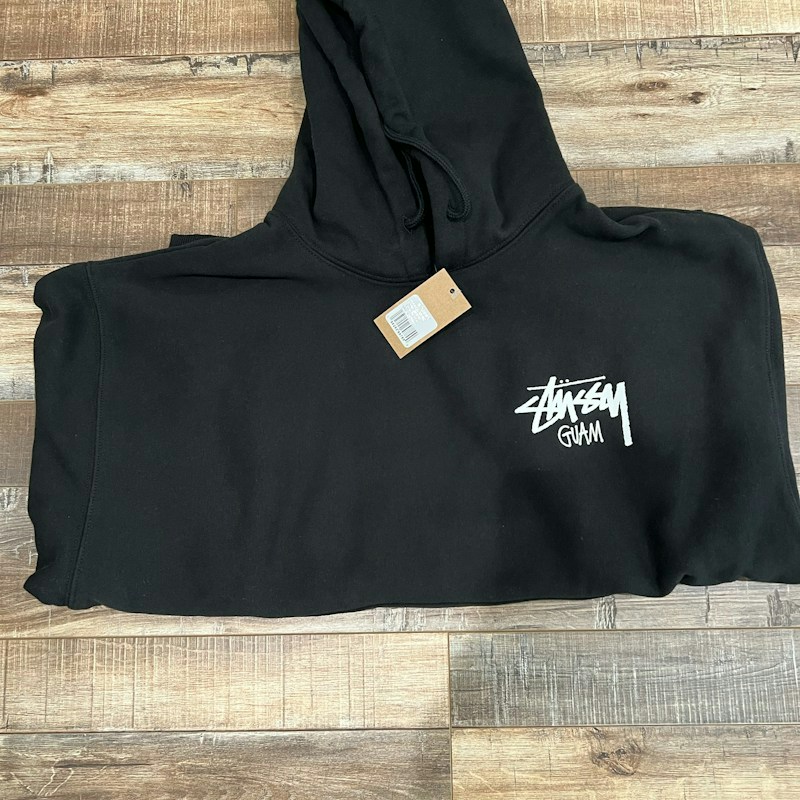 Stussy Stock Guam Hooded Sweatshirt Black