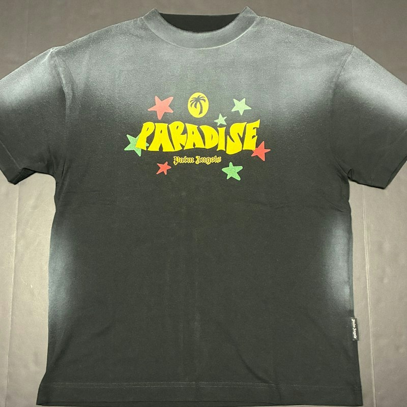 Palm Angels Paradise T-Shirt Black/Yellow