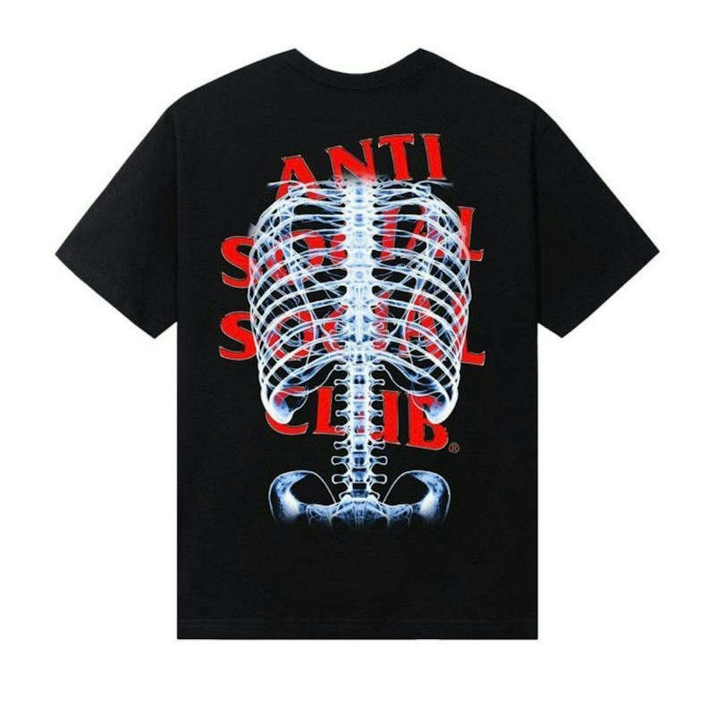 Anti Social Social Club Bones T-Shirt Black