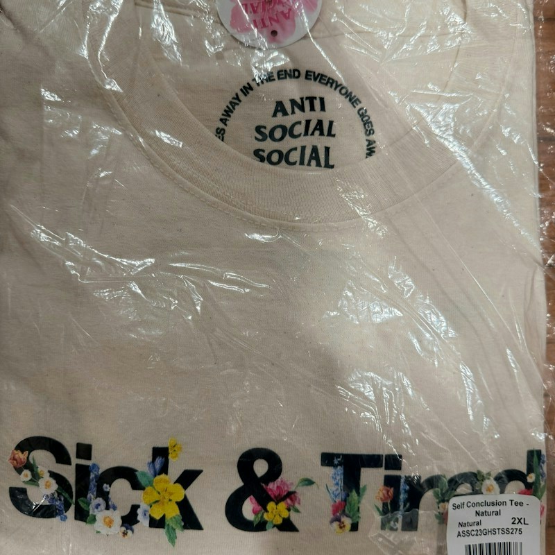 Anti Social Social Club Self Conclusion Tee Natural