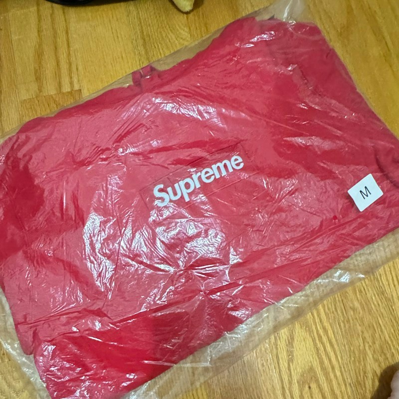 Kapuzenpullover Supreme Box Logo rot