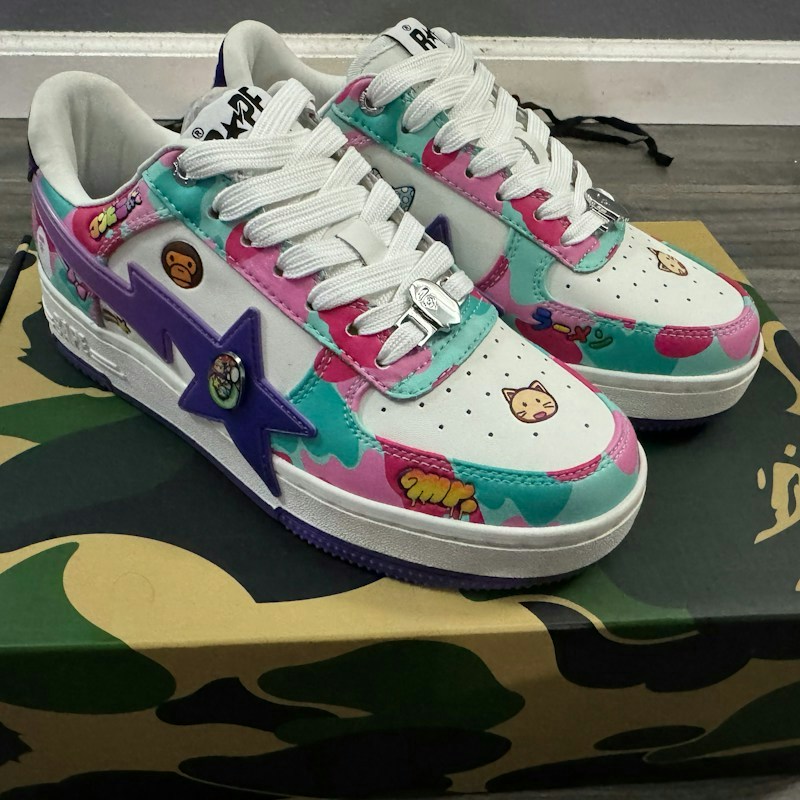 A Bathing Ape Sta Low Mr. Kaikai KiKi Collab Miami